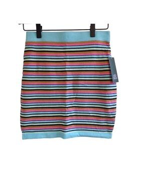 Wild Fable Multicolor Striped Knit Mini Skirt Small